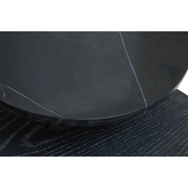 Serrano Black Oak Veneer and Marble Coffee Table - Bargainia.com - 5018705484204
