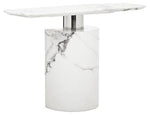 Sesto White Marble Console Table - Bargainia.com - 5018705973517