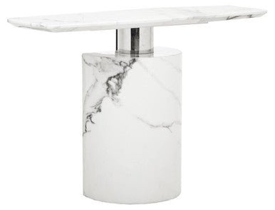 Sesto White Marble Console Table - Bargainia.com - 5018705973517