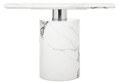 Sesto White Marble Console Table - Bargainia.com - 5018705973517