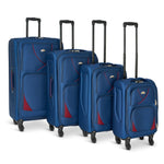 Set of 4 Soft Shell Suitcase Luggage Set, S,M, L, XL , Assorted Colours - Bargainia.com - 