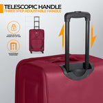 Set of 4 Soft Shell Suitcase Luggage Set, S,M, L, XL , Assorted Colours - Bargainia.com - 