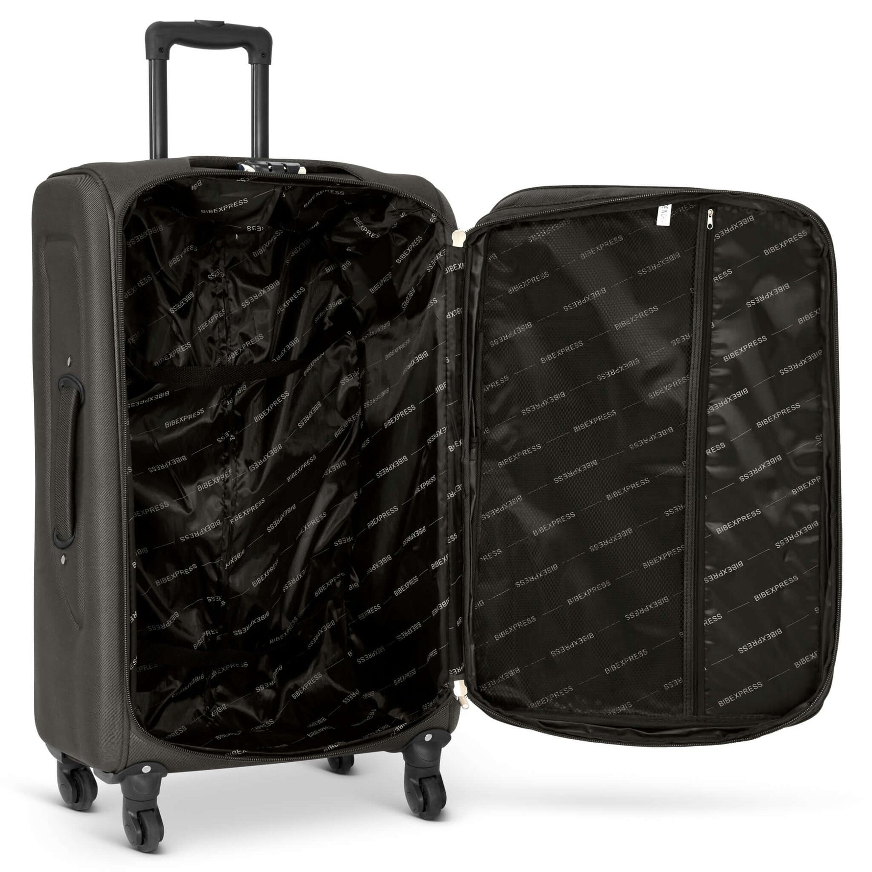 Set of 4 Soft Shell Suitcase Luggage Set, S,M, L, XL , Assorted Colours - Bargainia.com - 