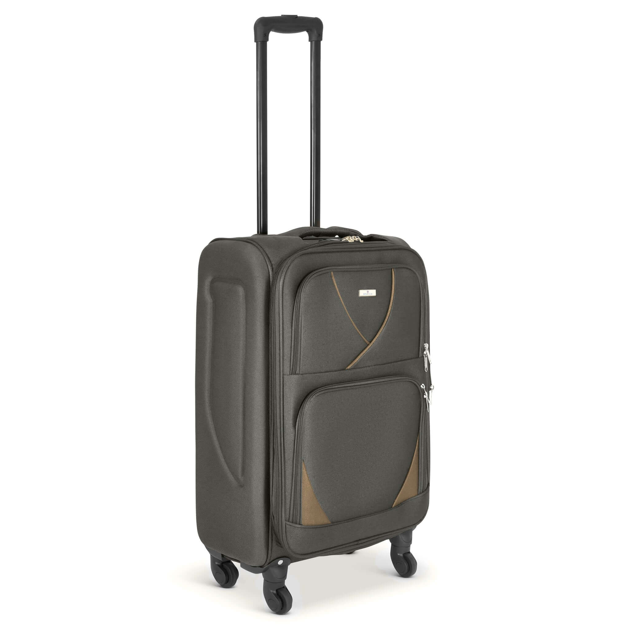 Set of 4 Soft Shell Suitcase Luggage Set, S,M, L, XL , Assorted Colours Bargainia