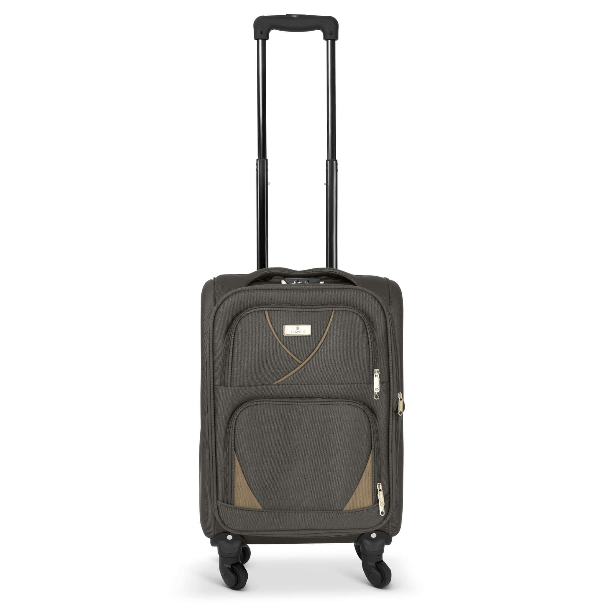 Set of 4 Soft Shell Suitcase Luggage Set, S,M, L, XL , Assorted Colours Bargainia