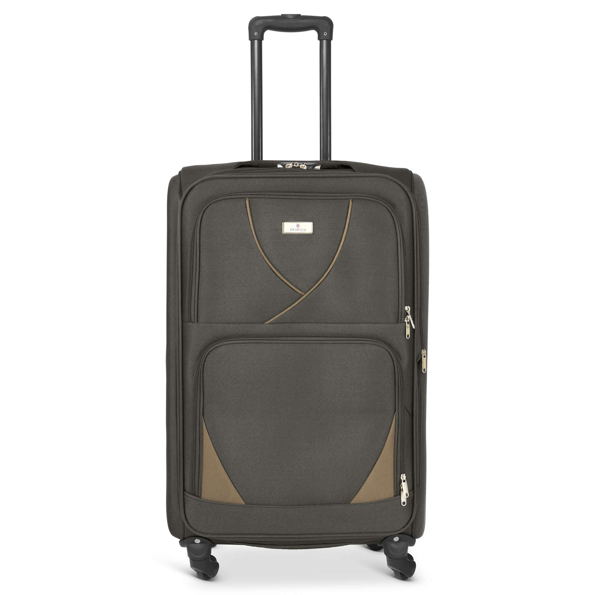 Set of 4 Soft Shell Suitcase Luggage Set, S,M, L, XL , Assorted Colours Bargainia