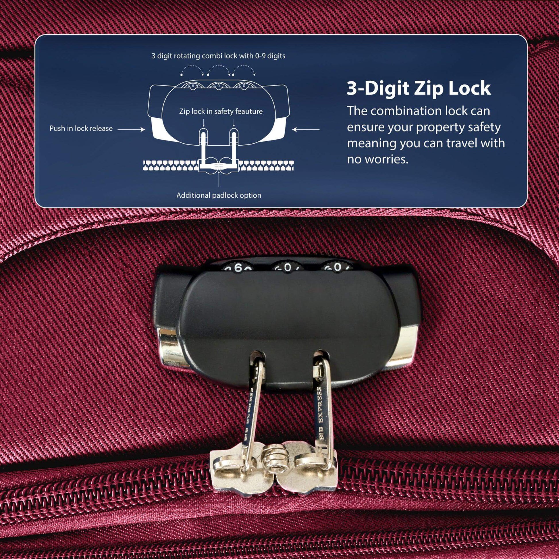 Suitcase Luggage Set On Wheels Set of 4, Assorted Colours Clearance