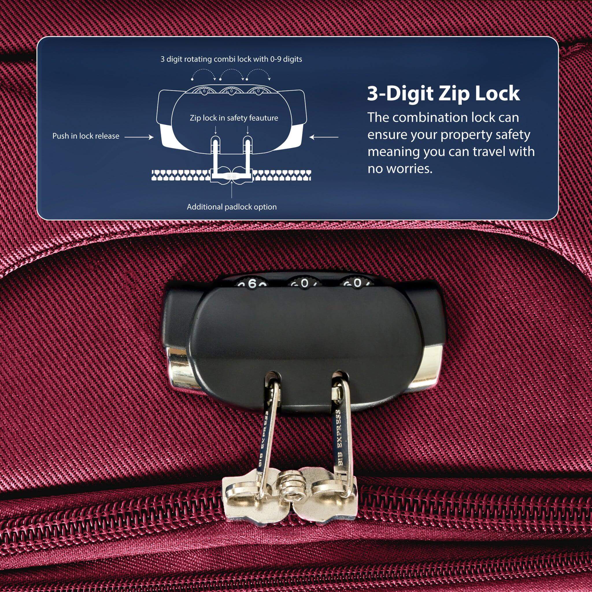 Suitcase Luggage Set On Wheels Set of 4, Assorted Colours Clearance