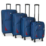 Set of 4 Soft Shell Suitcase Luggage Set, S,M, L, XL , Assorted Colours - Bargainia.com - 