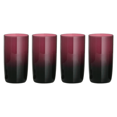 Set Of Four Purple Hi Ball Glasses - Bargainia.com - 5018705626314