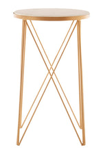 Shalimar Round Marble Top Side Table - Bargainia.com - 5018705394961