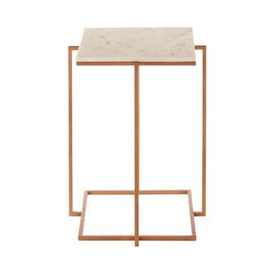 Shalimar Side Table With Gold Finish Legs - Bargainia.com - 5018705394954