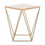 Shalimar Square Marble Top Side Table - Bargainia.com - 5018705394978