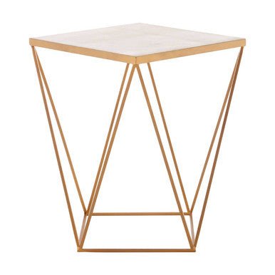 Shalimar Square Marble Top Side Table - Bargainia.com - 5018705394978