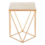 Shalimar Square Marble Top Side Table - Bargainia.com - 5018705394978