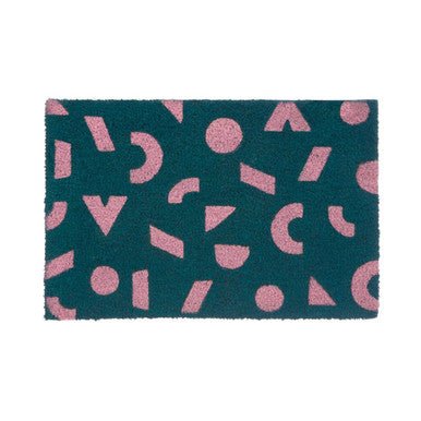 Shapes Green Coir Doormat - Bargainia.com - 5018705399683