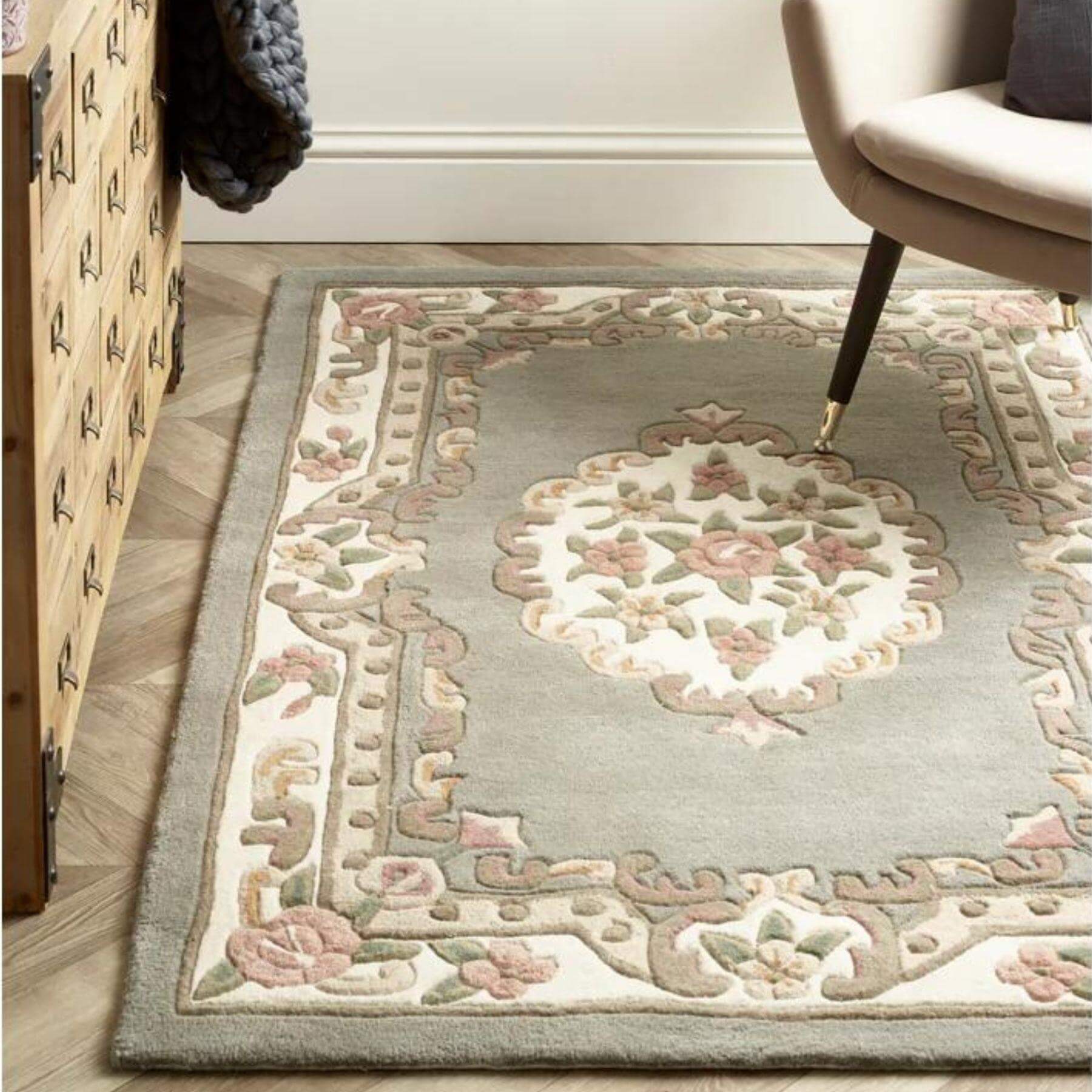 Shensi Grey Medallion Rug - Bargainia.com - 5026134562134 - SHENSI_GREYXX_067X210