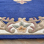 Shensi Navy Blue Medallion Rug - Bargainia.com - 