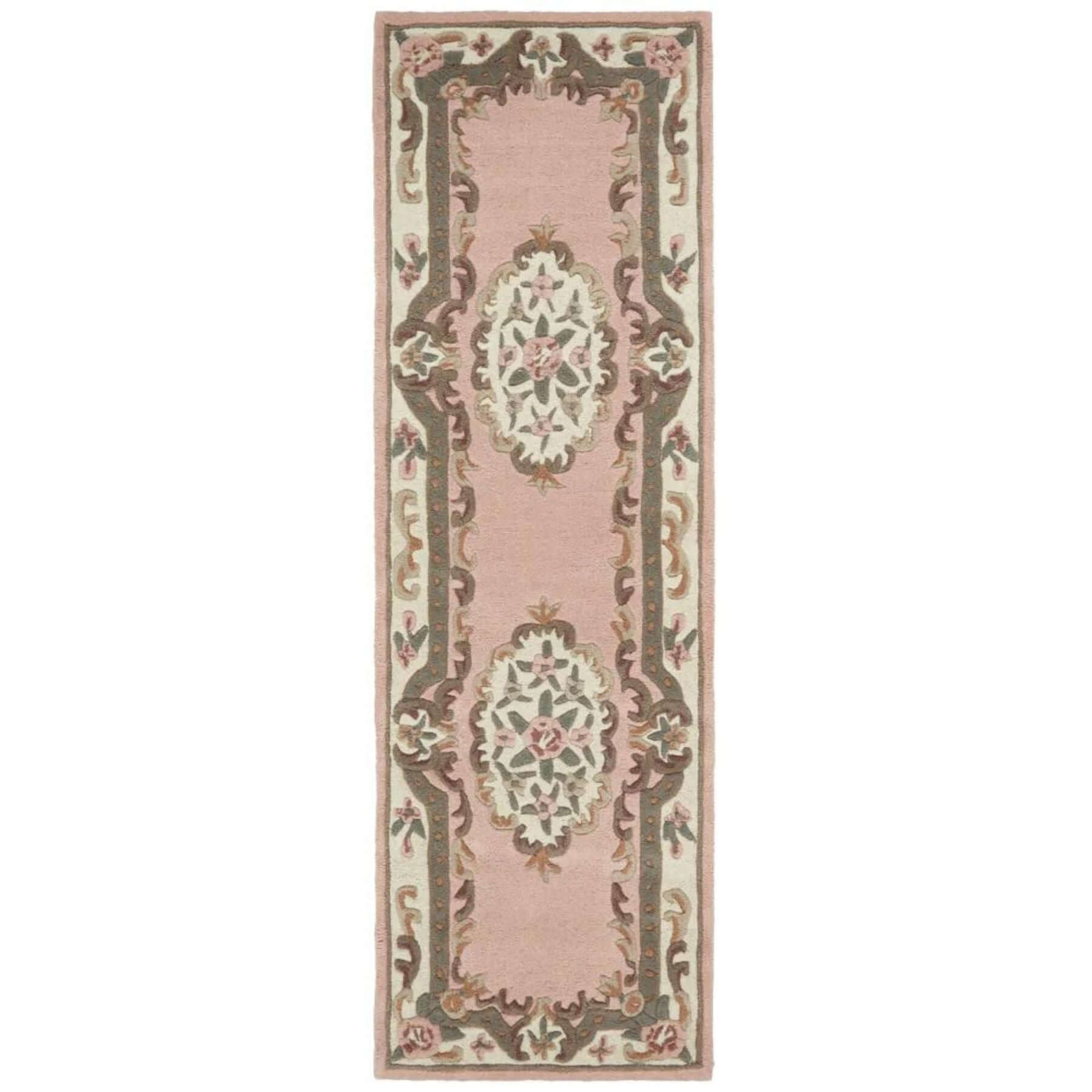 Shensi Pink Medallion Rug - Bargainia.com - 5026134023192 - SHENSI_PINKXX_067X210