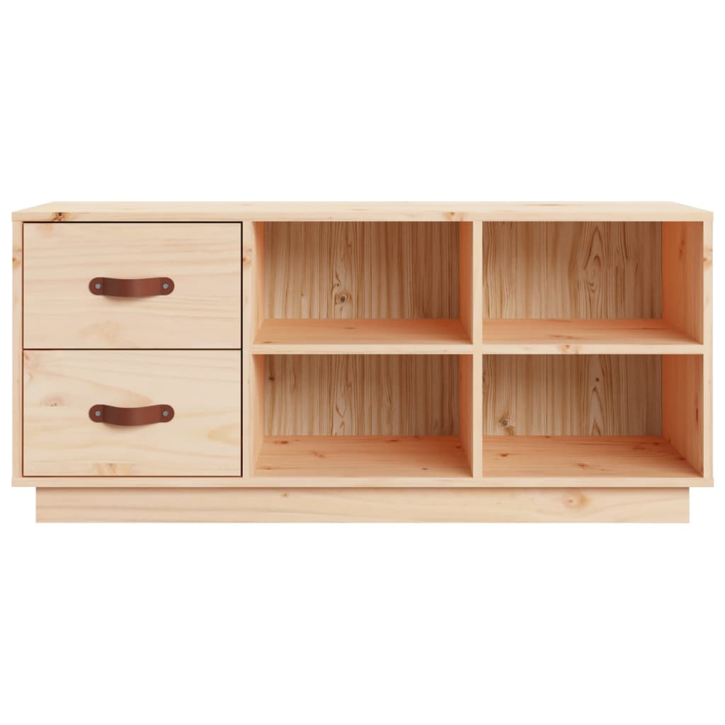 Shoe Bench 100x34x45 cm Solid Wood Pine - Bargainia.com - 
