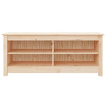 Shoe Bench 110x38x45.5 cm Solid Wood Pine - Bargainia.com - 