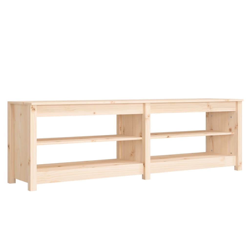 Shoe Bench 160x36.5x50 cm Solid Wood Pine - Bargainia.com - 