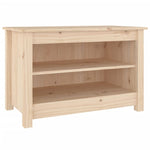 Shoe Bench 70x38x45.5 cm Solid Wood Pine - Bargainia.com - 