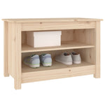 Shoe Bench 70x38x45.5 cm Solid Wood Pine - Bargainia.com - 