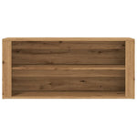 Artisan Oak Shoe Rack Bench With Seating 100cm - Bargainia.com - 
