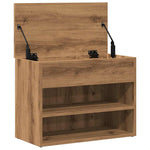 Shoe Bench Artisan Oak 60x30x45 cm Engineered Wood - Bargainia.com - 