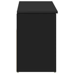 Shoe Bench Black 102x30.5x45 cm Engineered Wood - Bargainia.com - 