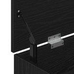 Shoe Bench Black Oak 102x30.5x45 cm Engineered Wood - Bargainia.com - 