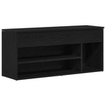 Shoe Bench Black Oak 102x30.5x45 cm Engineered Wood - Bargainia.com - 
