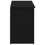Shoe Bench Black Oak 102x30.5x45 cm Engineered Wood - Bargainia.com - 