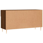 Shoe Bench Brown Oak 102x35x55 cm Engineered Wood - Bargainia.com - 