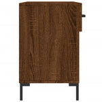 Shoe Bench Brown Oak 102x35x55 cm Engineered Wood - Bargainia.com - 