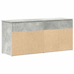Shoe Bench Concrete Grey 102x30.5x45 cm Engineered Wood - Bargainia.com - 