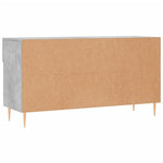 Shoe Bench Concrete Grey 102x35x55 cm Engineered Wood - Bargainia.com - 