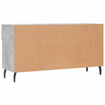 Shoe Bench Concrete Grey 102x35x55 cm Engineered Wood - Bargainia.com - 