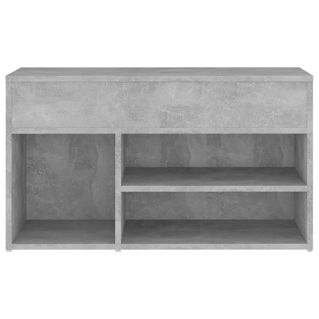 Shoe Bench Concrete Grey 80x30x45 cm Engineered Wood - Bargainia.com - 8720286643488 - 808751