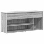 Shoe Bench Grey Sonoma 102x30.5x45 cm Engineered Wood - Bargainia.com - 