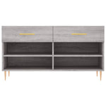 Shoe Bench Grey Sonoma 102x35x55 cm Engineered Wood - Bargainia.com - 