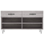 Shoe Bench Grey Sonoma 102x35x55 cm Engineered Wood - Bargainia.com - 