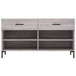 Shoe Bench Grey Sonoma 102x35x55 cm Engineered Wood - Bargainia.com - 
