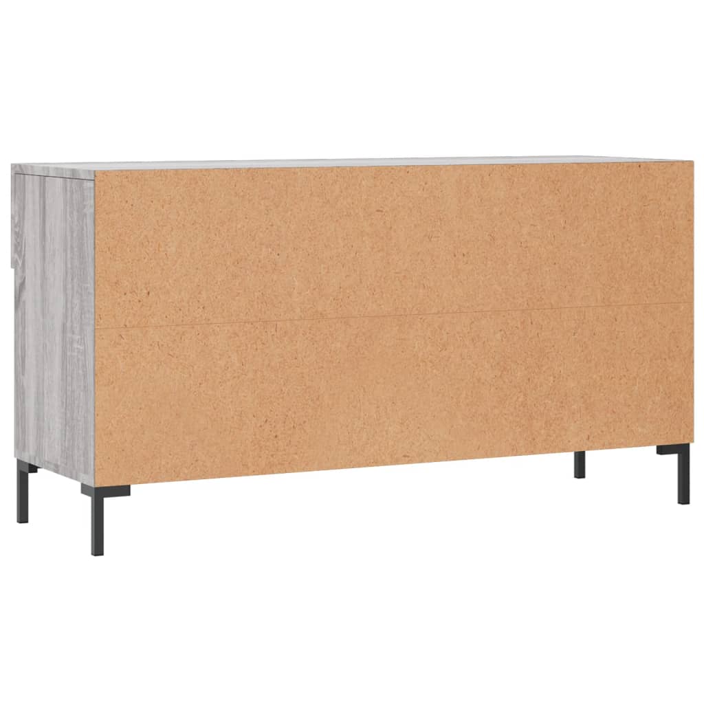 Shoe Bench Grey Sonoma 102x35x55 cm Engineered Wood - Bargainia.com - 