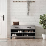 Shoe Bench Grey Sonoma 102x35x55 cm Engineered Wood - Bargainia.com - 