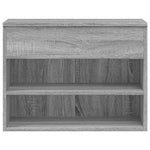 Shoe Bench Grey Sonoma 60x30x45 cm Engineered Wood - Bargainia.com - 