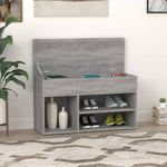 Shoe Bench Grey Sonoma 80x30x45 cm Engineered Wood - Bargainia.com - 