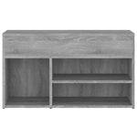 Shoe Bench Grey Sonoma 80x30x45 cm Engineered Wood - Bargainia.com - 