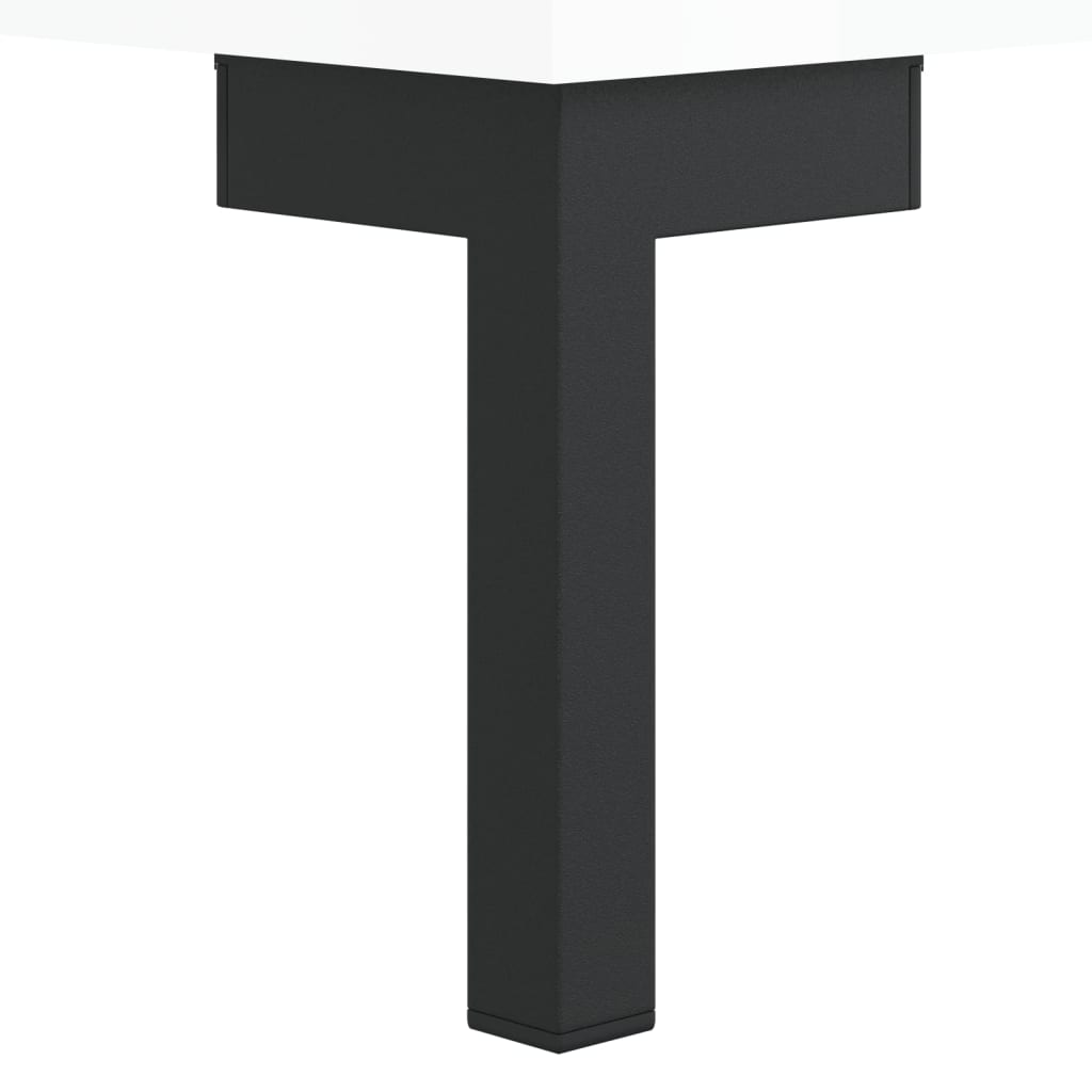 Shoe Bench High Gloss White 102x35x55 cm Engineered Wood - Bargainia.com - 